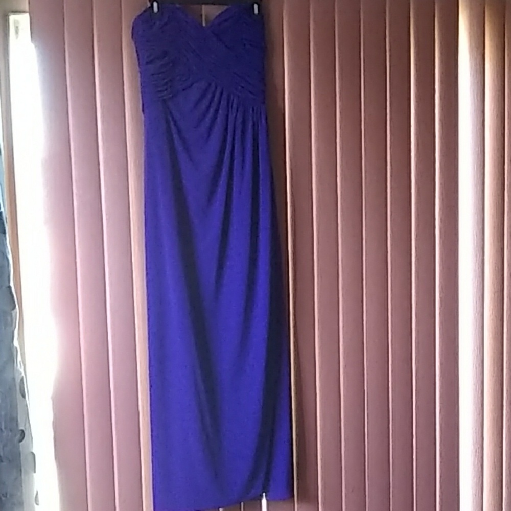 Eye catching deep purple formal dress